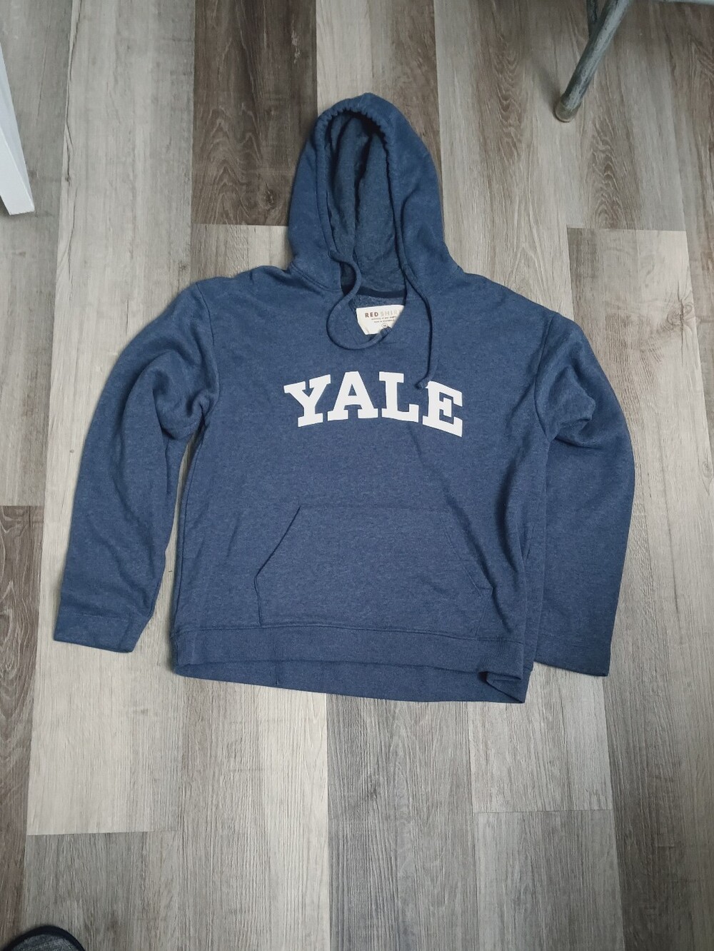 Yale Navy Blue Pullover Hoodie - Red Shirt